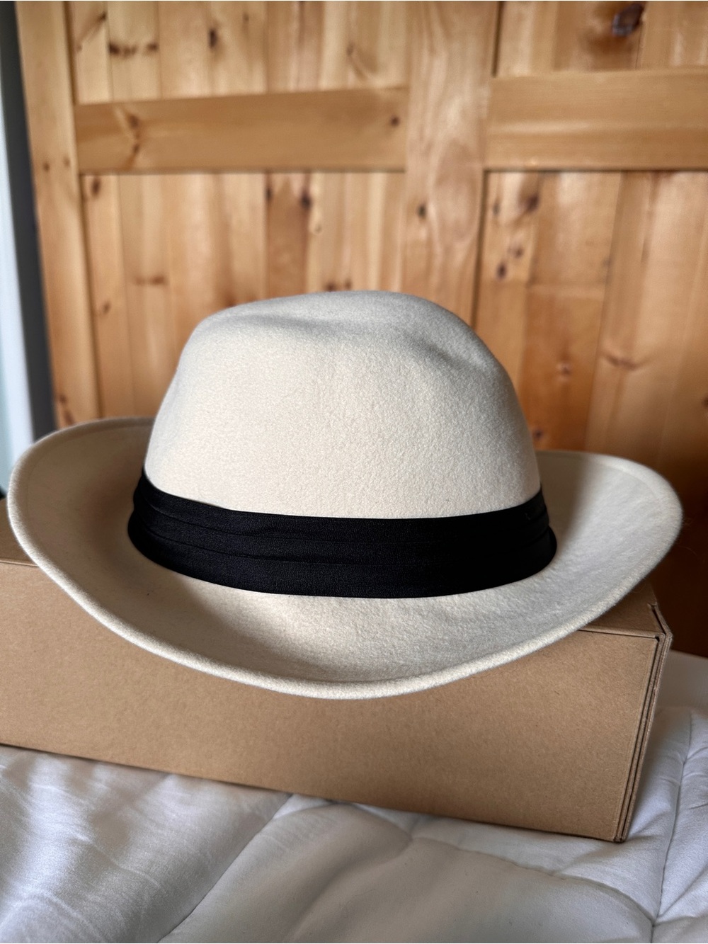 Vintage Fersten Deerskin Felt 100% Wool Fedora Hat